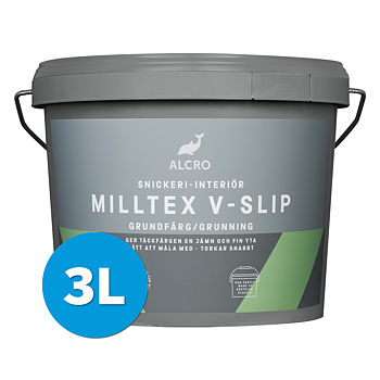 Milltex V-Slip Grundfärg Vit 3L