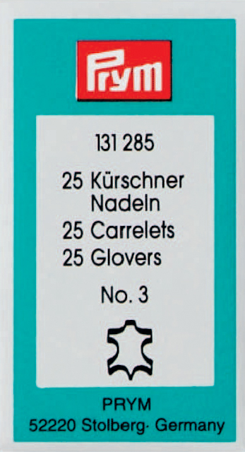Lädernålar "Skärnålar" 25 st nr 3