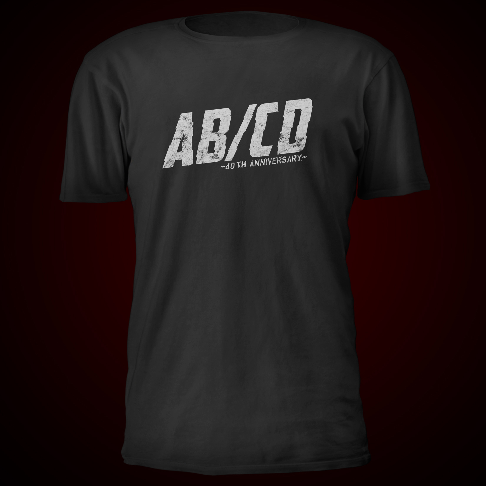 AB/CD - T-SHIRT,  40TH ANNIVERSARY