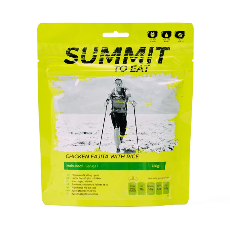 Summit To Eat | Chicken Fajita with Rice | Frystorkad mat | 128g