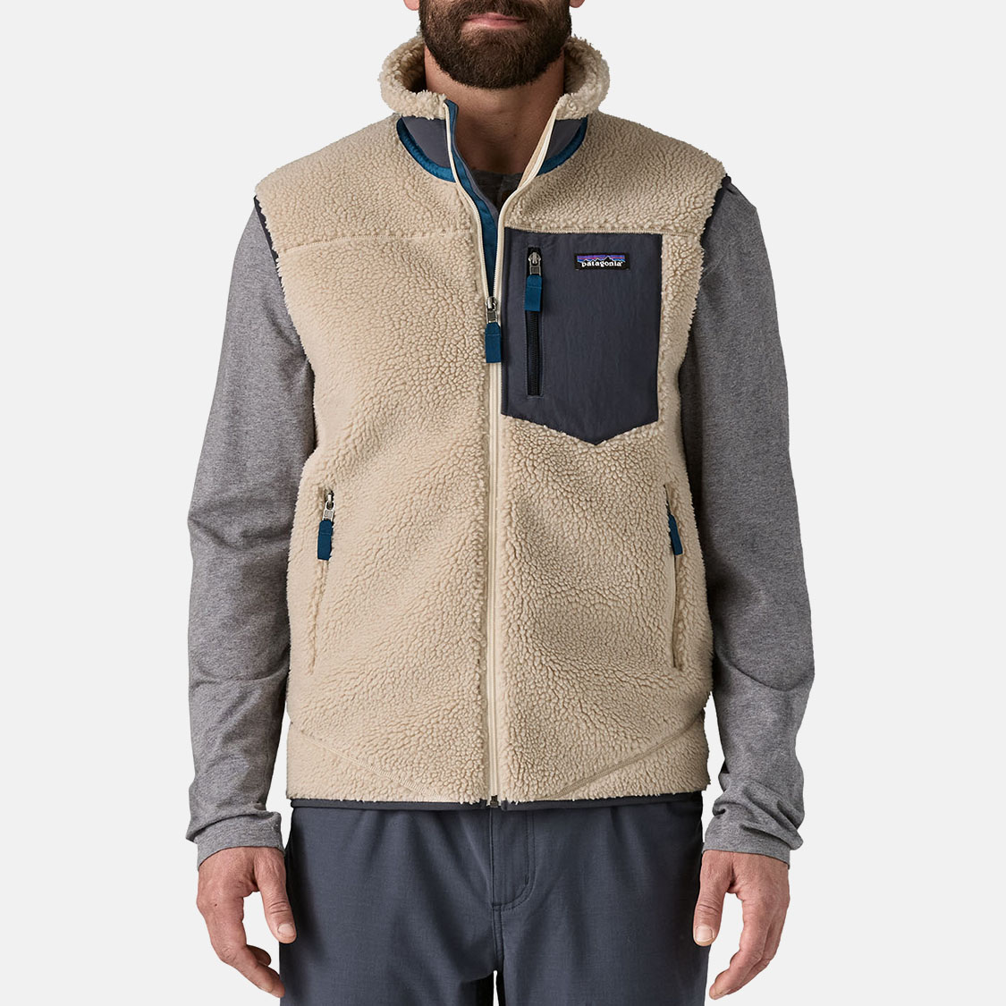 Patagonia - Classic Retro-X Fleece Vest Natural