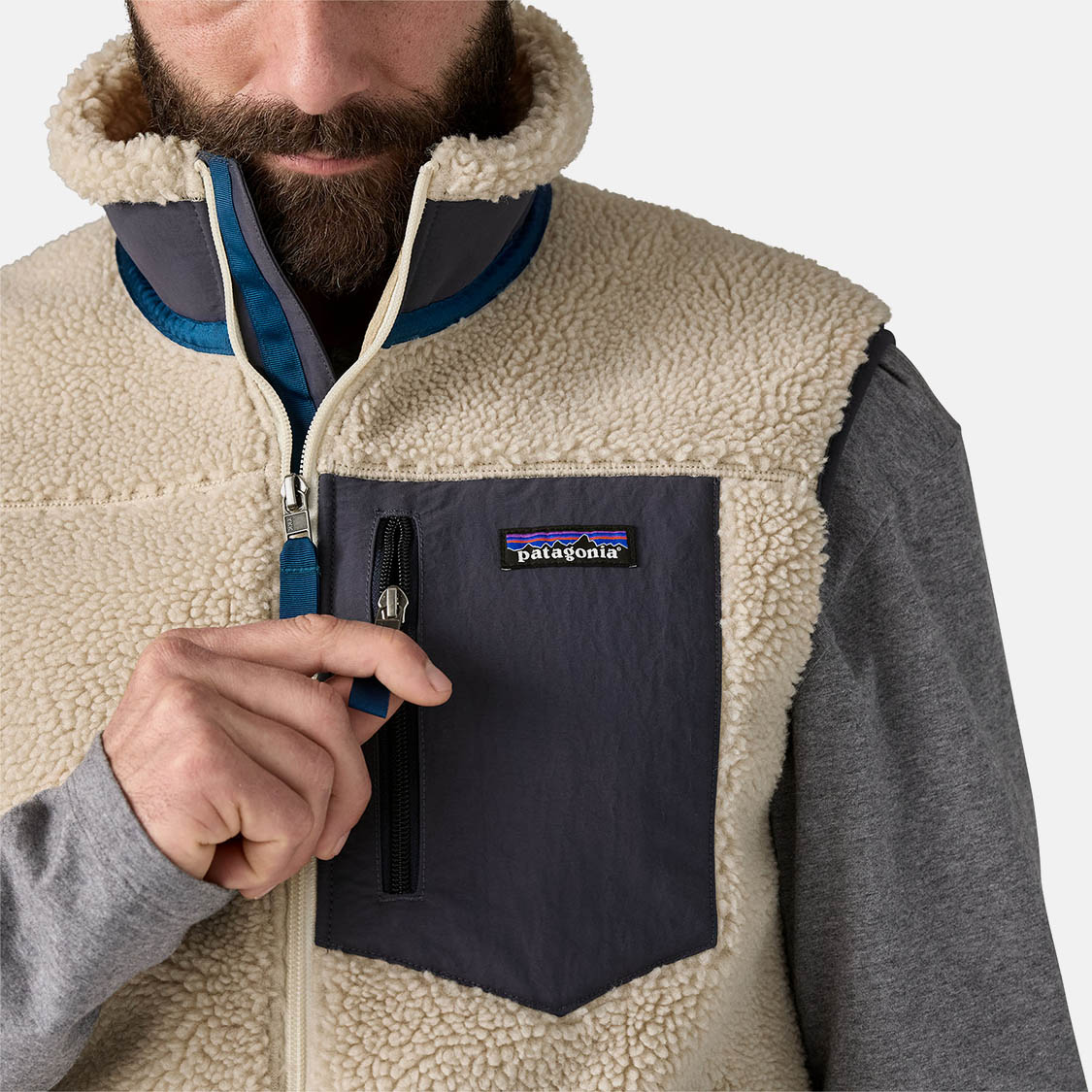 Patagonia - Classic Retro-X Fleece Vest Natural - 4