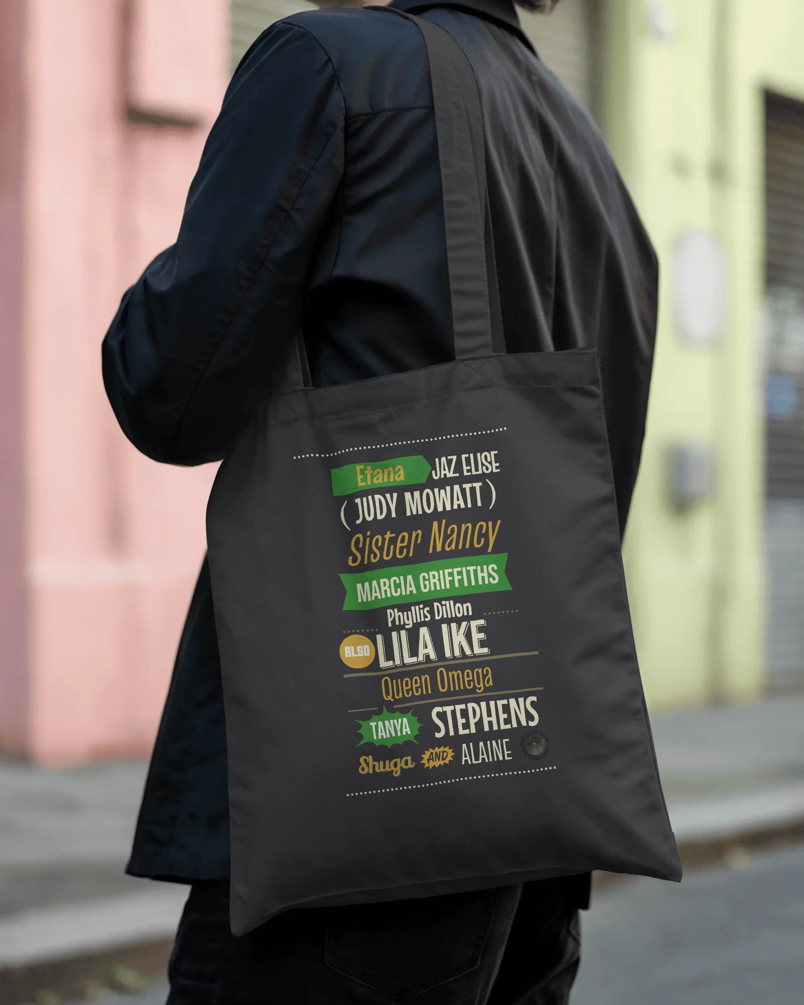 Women In Reggae Tote Bag Black