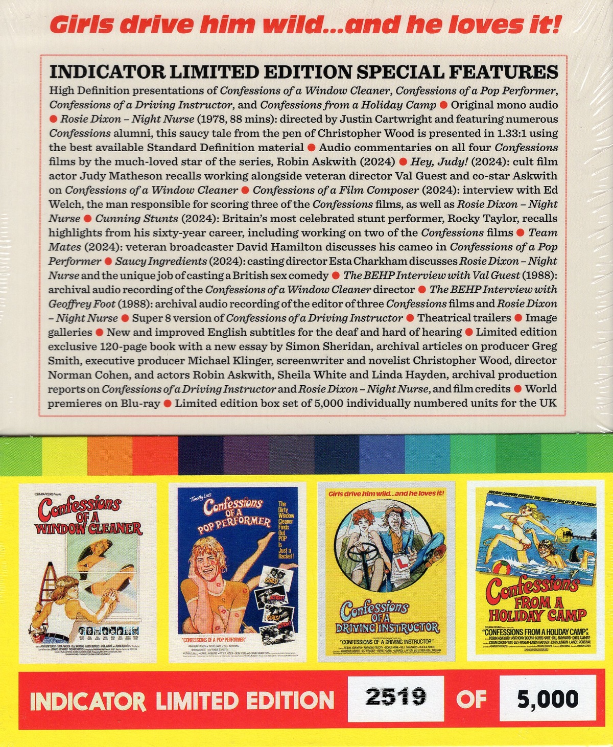 The Complete Confessions 1974-1977 (Limited Edition) (ej svensk text) (Blu-Ray) - 2