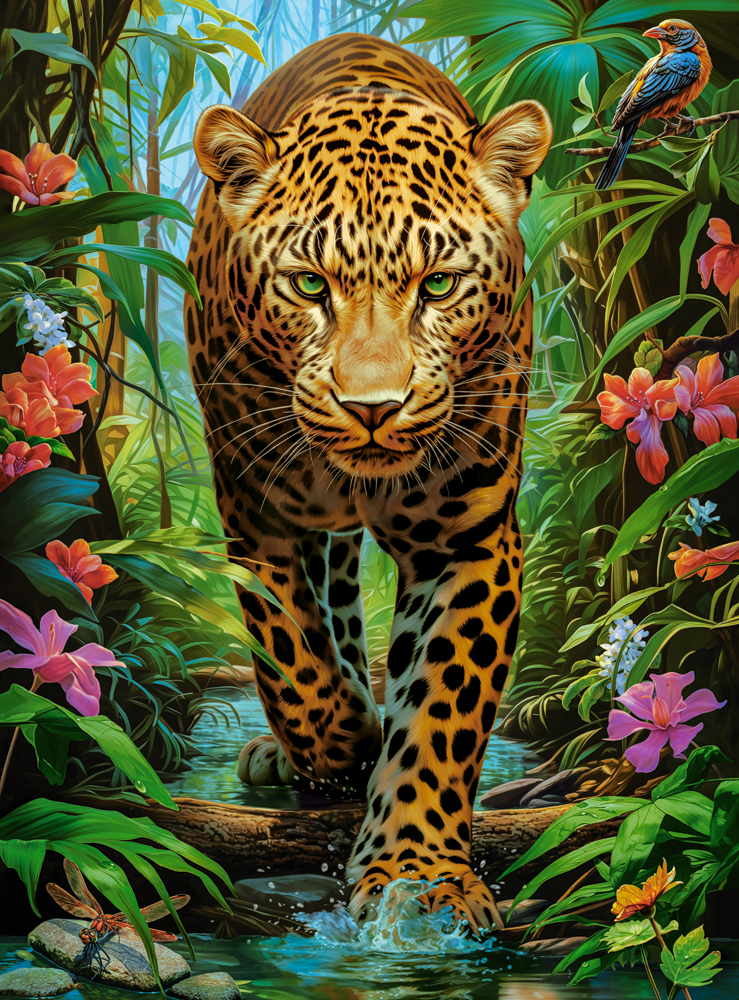 Leopard in the Wild, puslespil med 2000 brikker (C-200955)