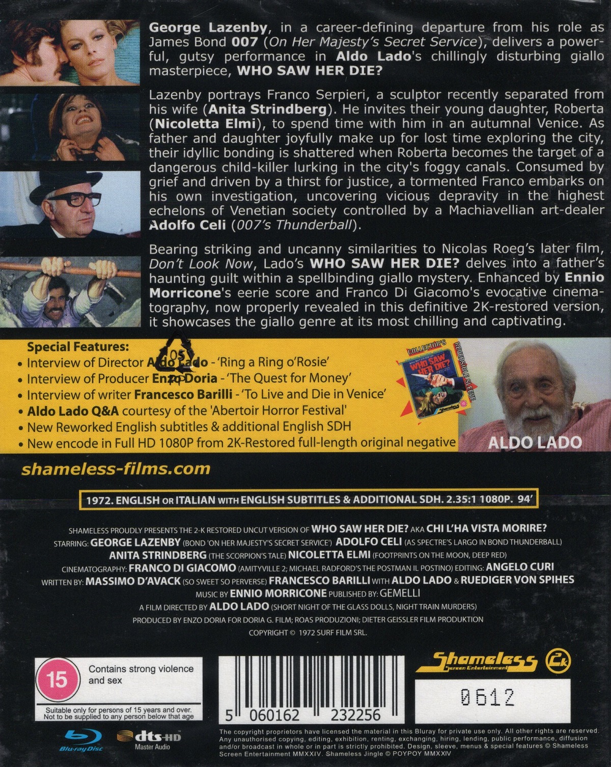Who Saw Her Die? (Limited Edition) (ej svensk text) (Blu-Ray) - 2