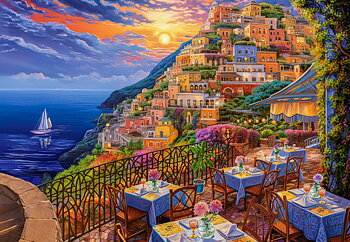 Romantic Positano Evening, 1500-bitarspussel (C-152209)