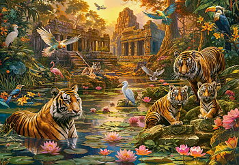 Tigers Paradise, puslespil med 1000 brikker (C-105199)