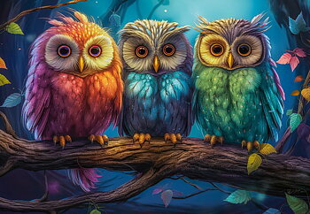 Three Little Owls, puslespil med 1000 brikker (C-105175)