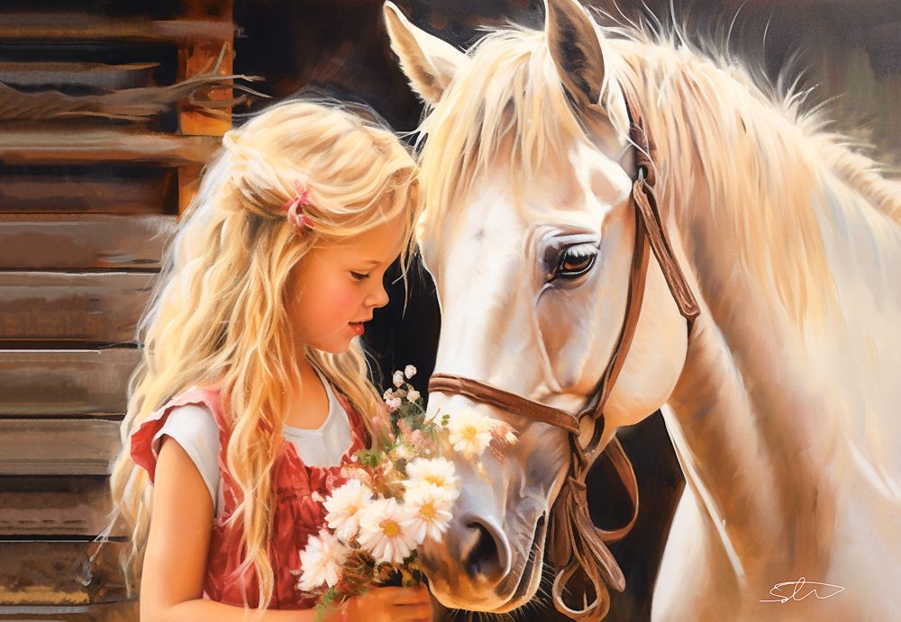 My Friend Horse, puslespil med 1000 brikker (C-105205)