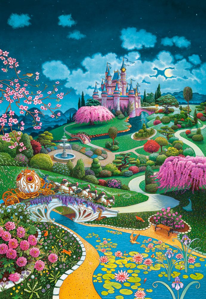 Cinderella's Castle, puslespil med 1000 brikker (C-105243)