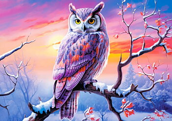 Owl's Perfect Evening, puslespil med 500 brikker (B-54022)