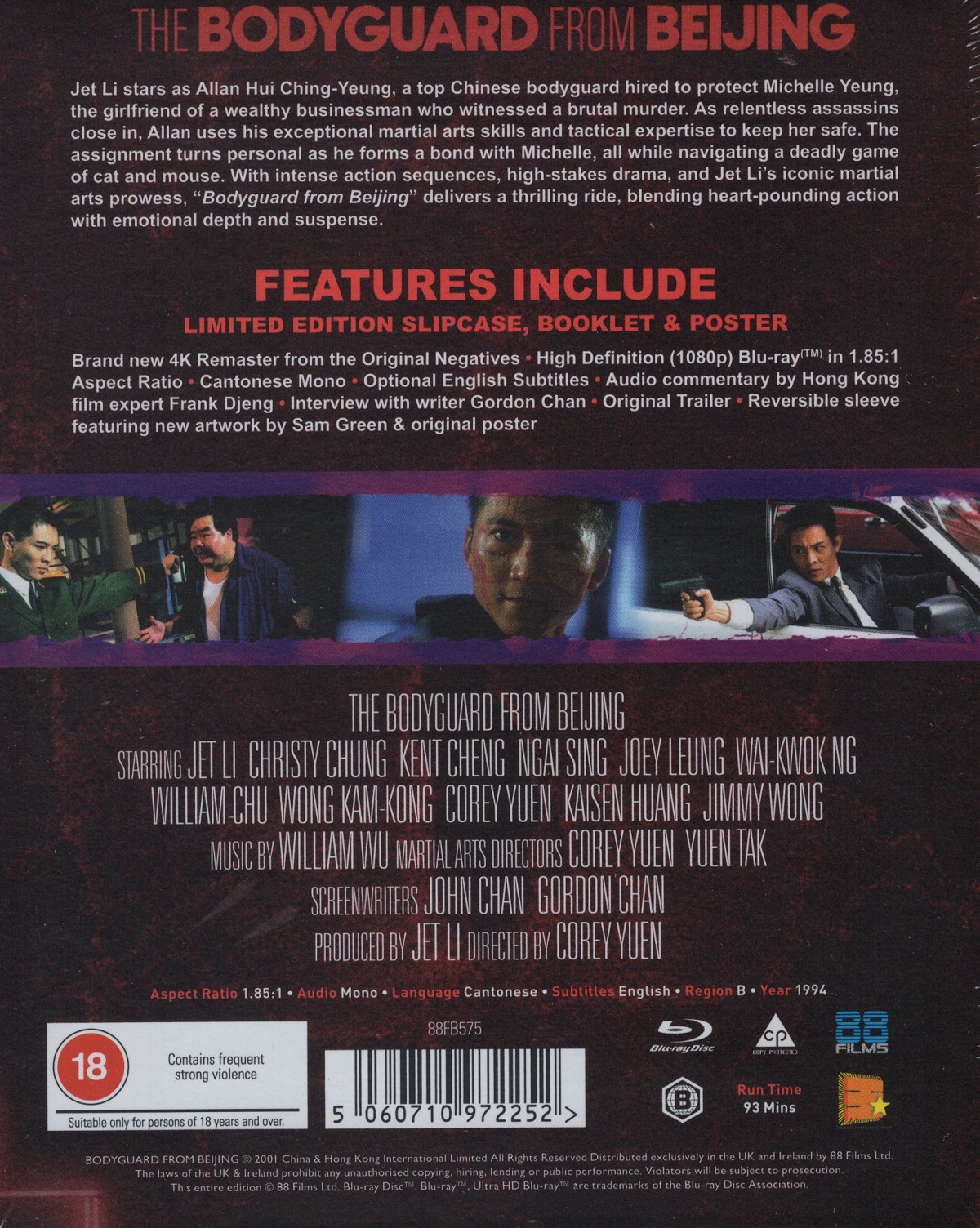The Bodyguard From Beijing (Limited Edition) (ej svensk text) (Blu-ray) - 2