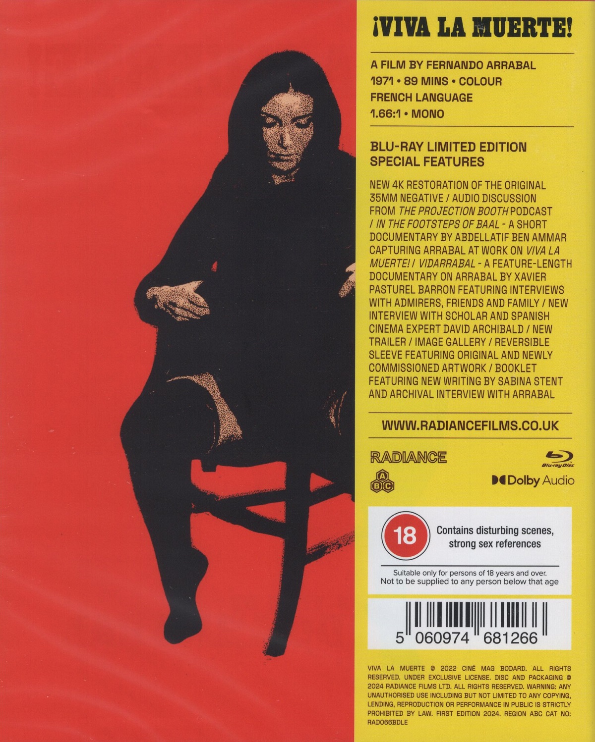 Viva La Muerte! (Limited Edition) (ej svensk text) (Blu-ray) - 2