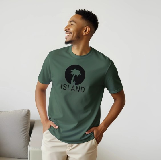 Island T-shirt Military Green