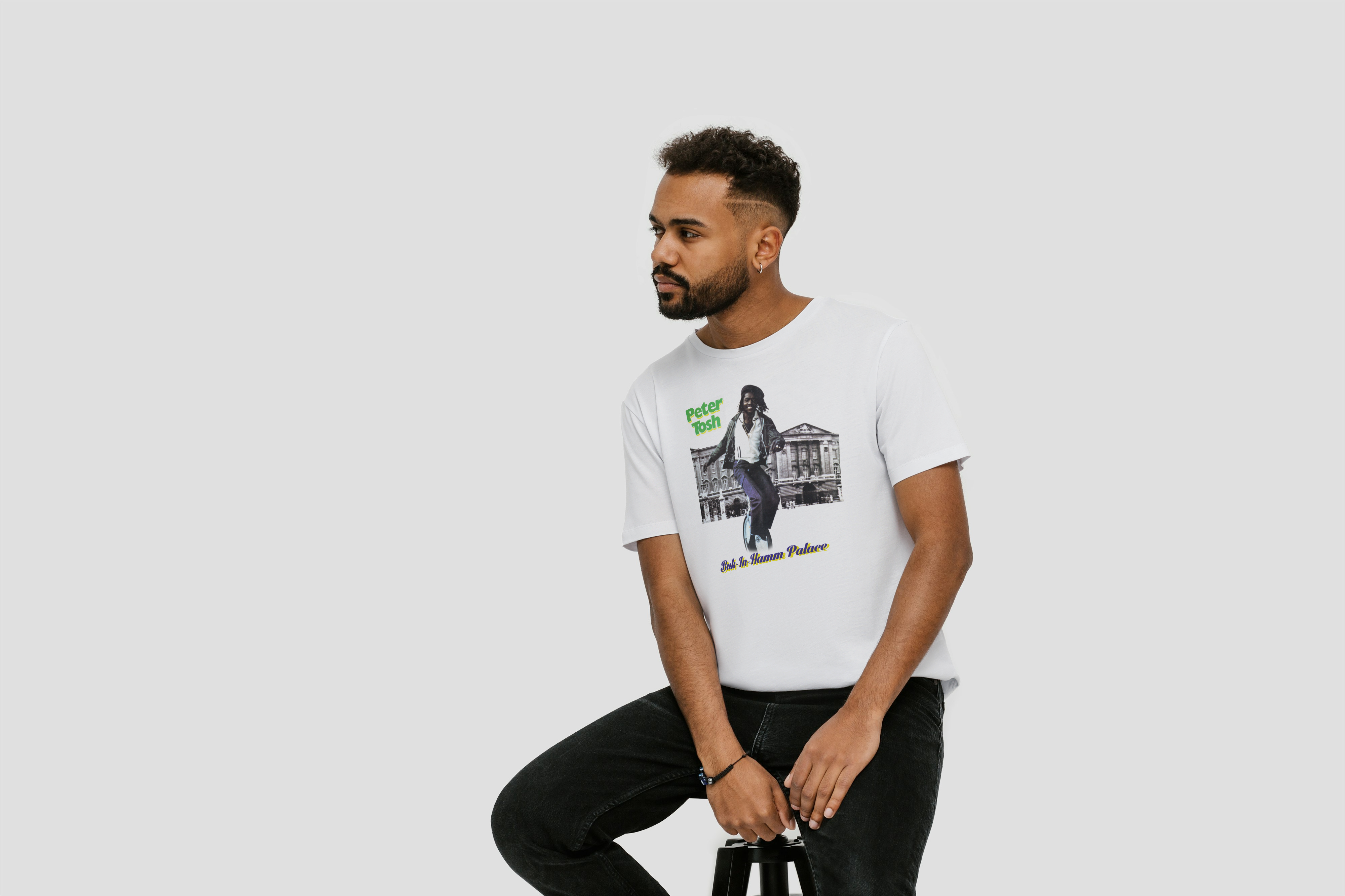 Peter Tosh Buk-In-Hamm-Palace T-shirt White