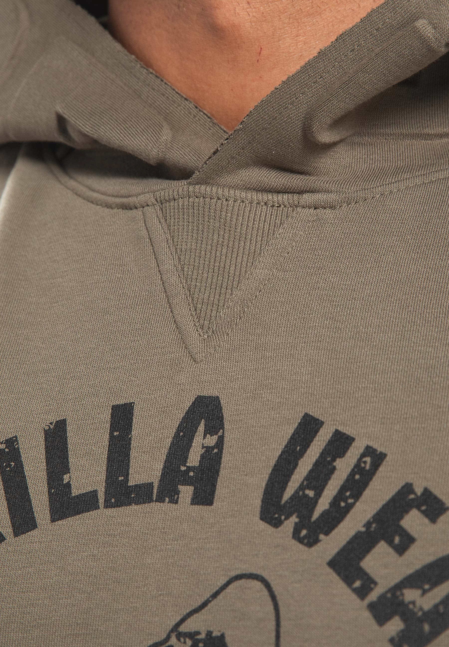Marshall Sleeveless Hoodie, army green - 7