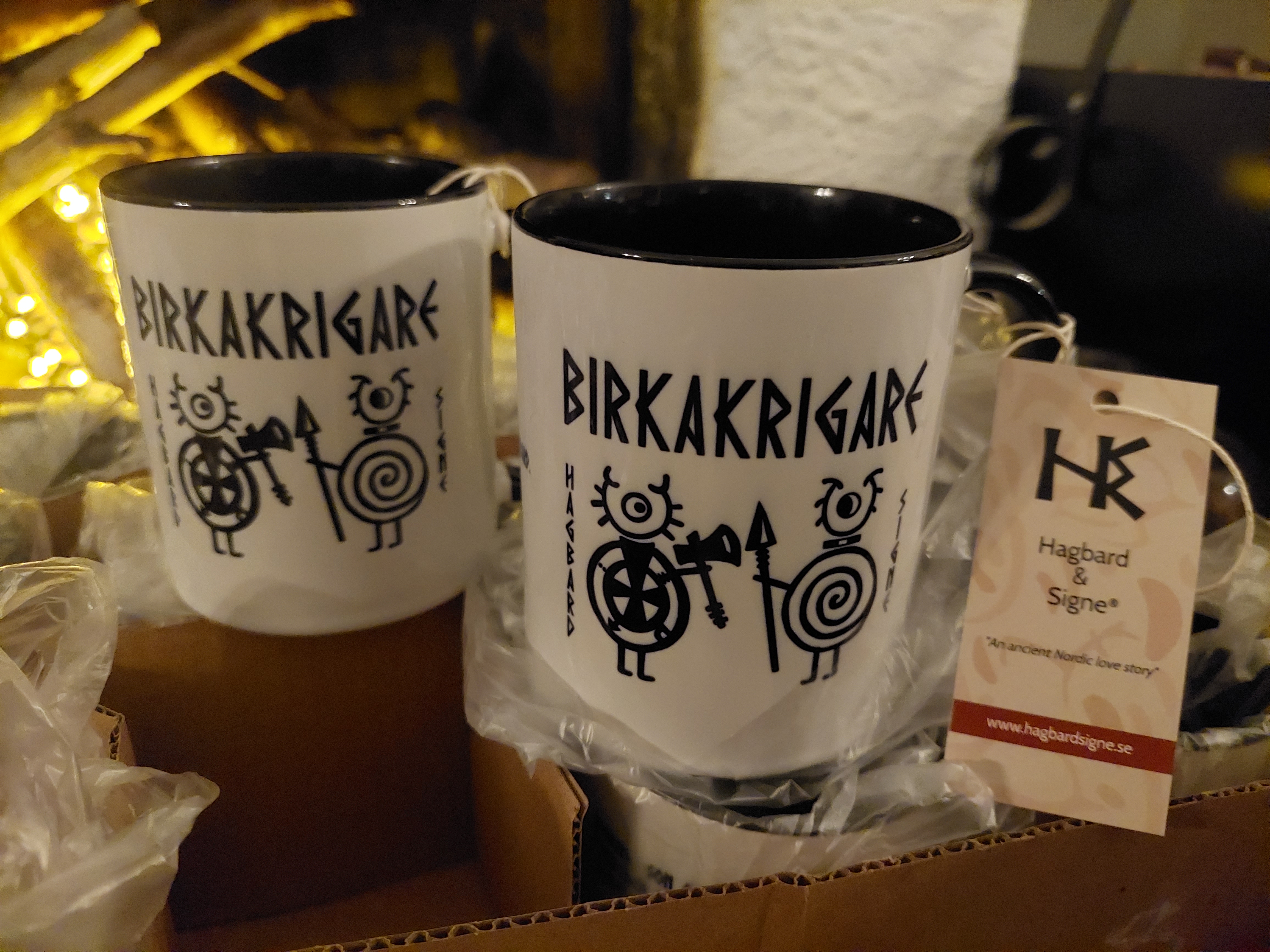 Mug: Birkakrigare - Hagbard & Signe - Viking Art Collection  - 2
