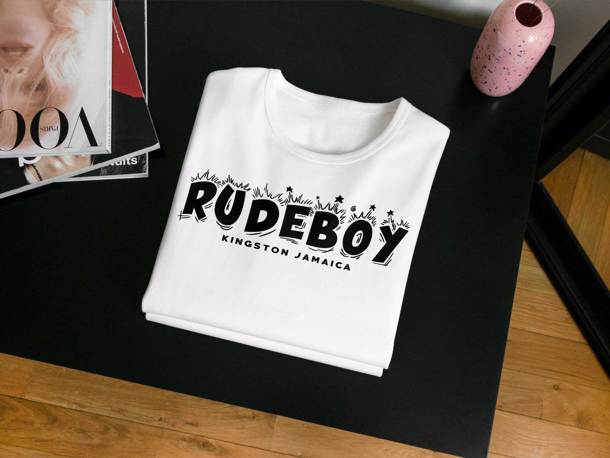 Rude Boy T-shirt White /  Black