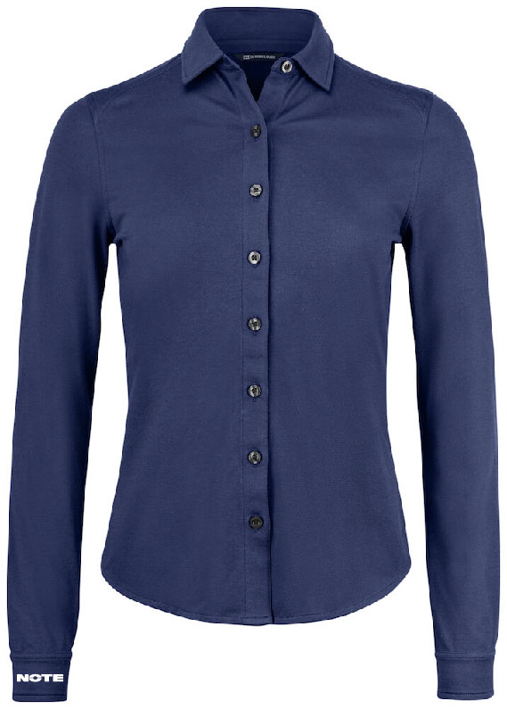 NOTE Shirt navy/white  Ladies