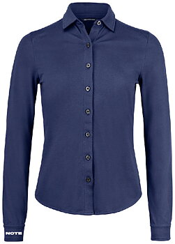 NOTE Shirt navy/white  Ladies
