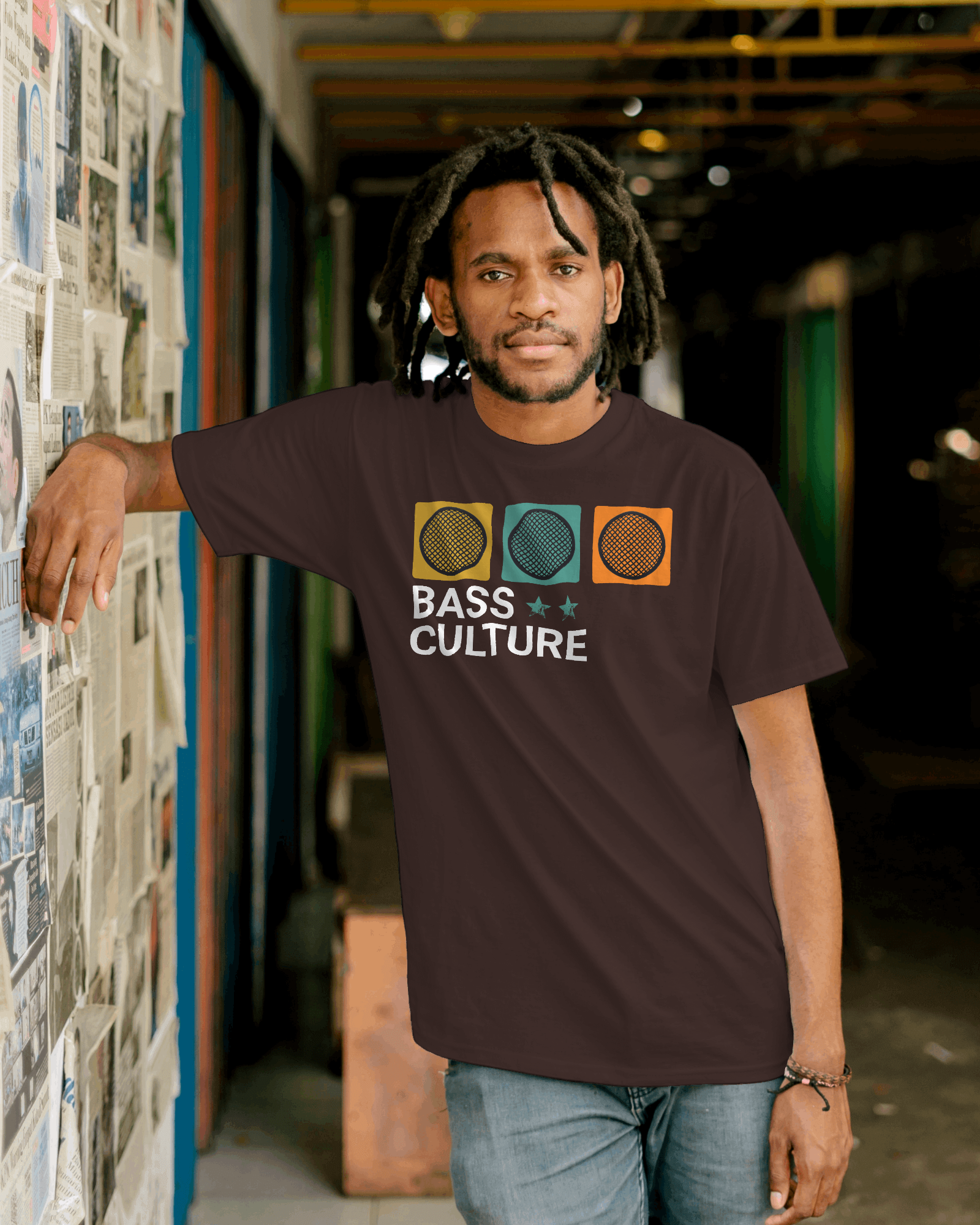 Bass Culture T-shirt Dark Chocolate