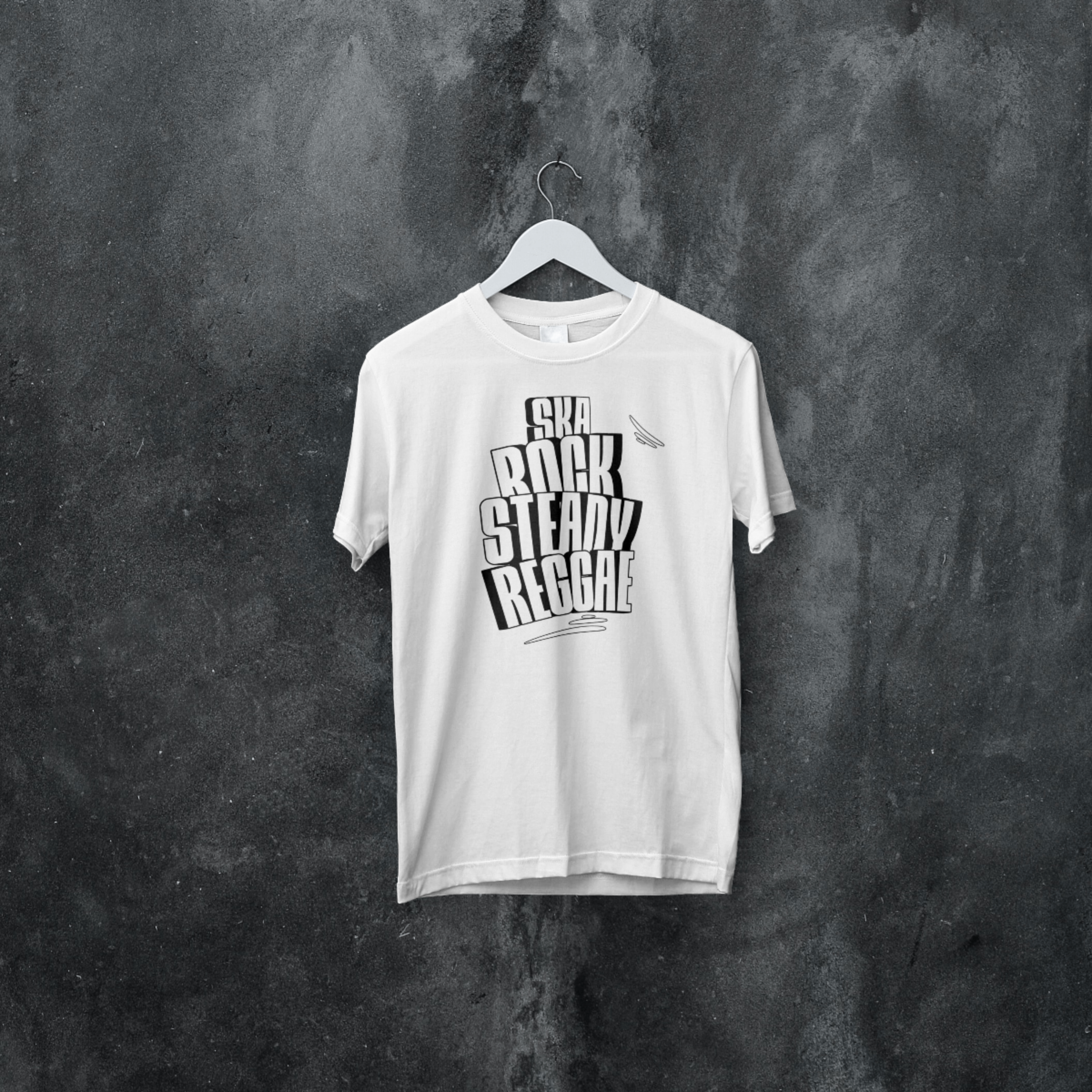Ska Rocksteady Reggae T-shirt Black / White