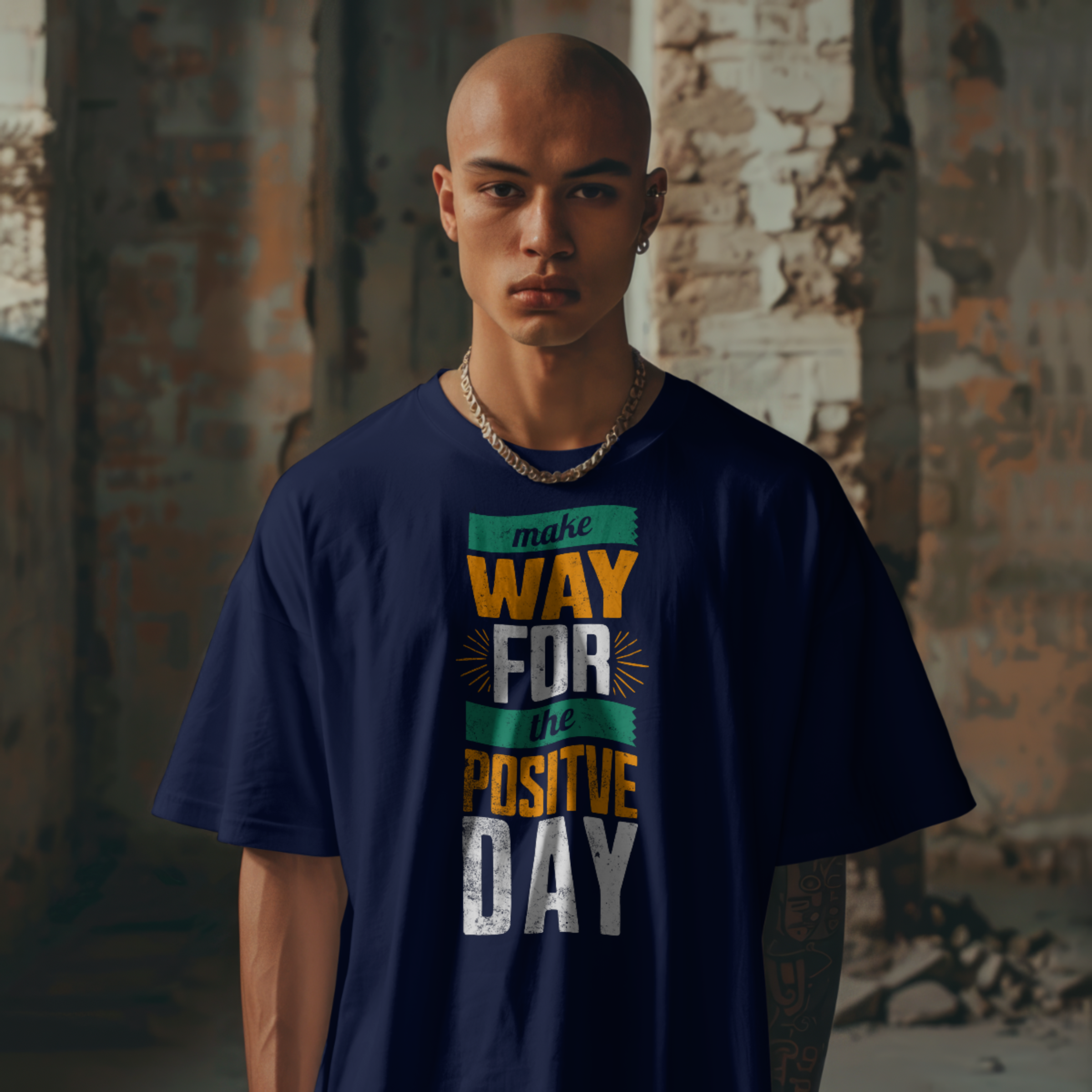 Make Way T-shirt Navy Blue