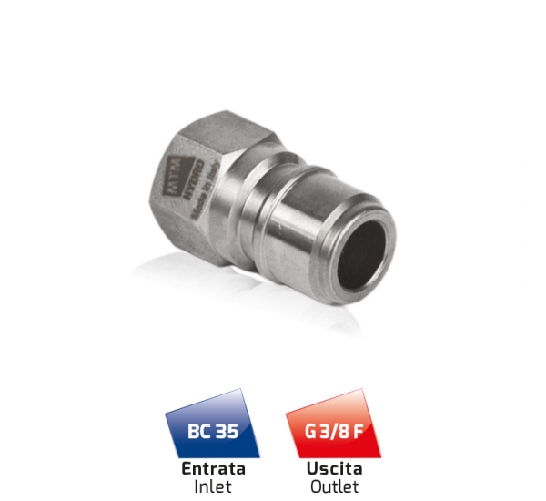 BP35 Snabbkoppling Hane 3/8" Zink