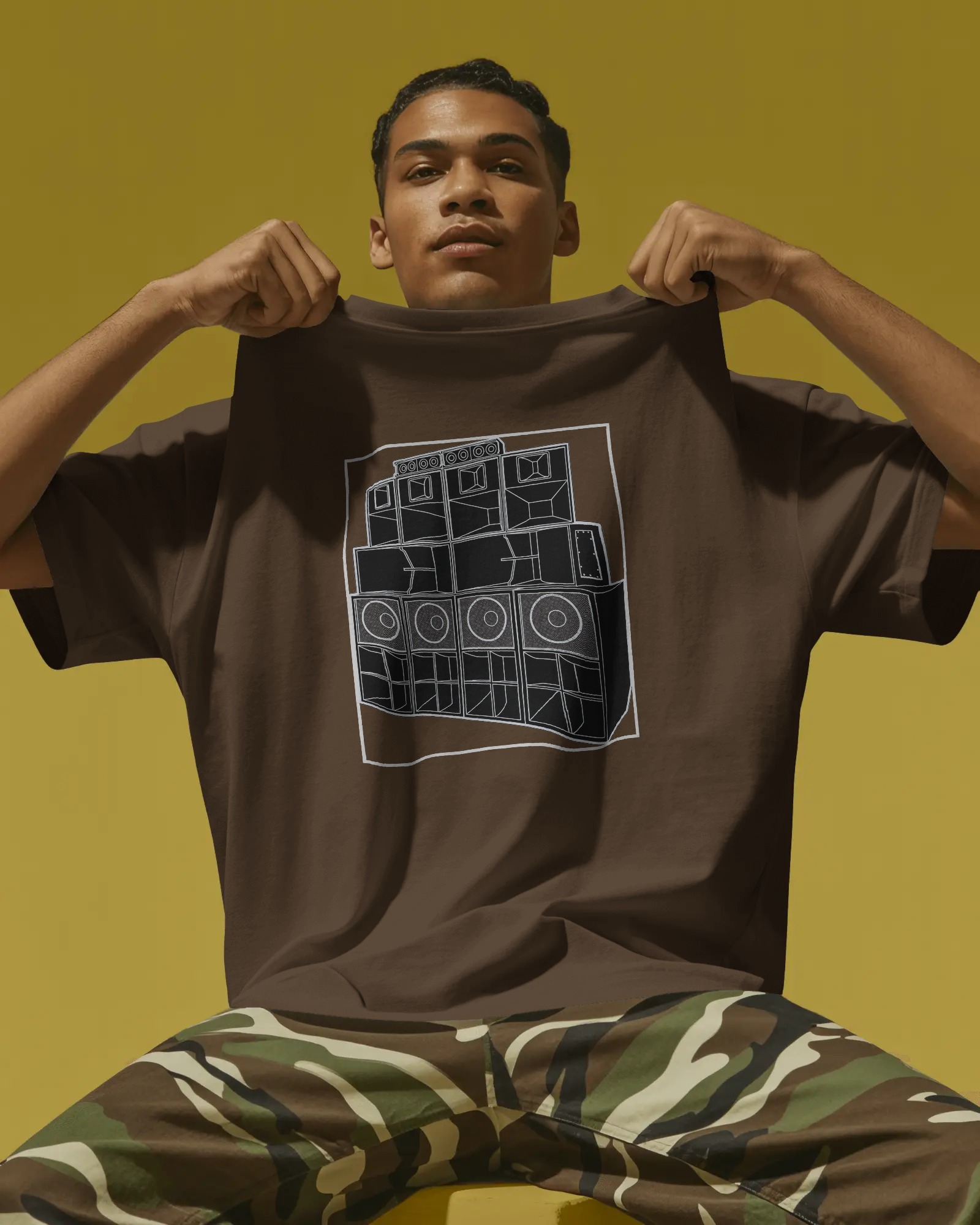 My Sound T-shirt Dark Chocolate 