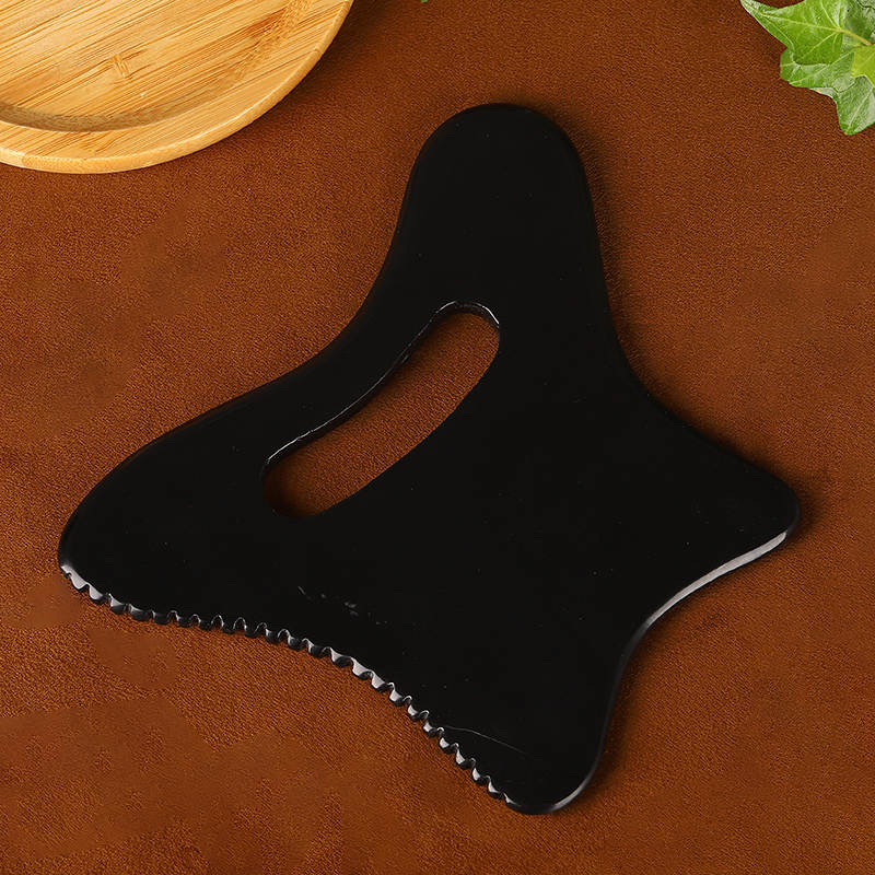 BELO - STOR HÅNDLAGET GUA SHA 100% NATURLIG BLACK BIAN - 2