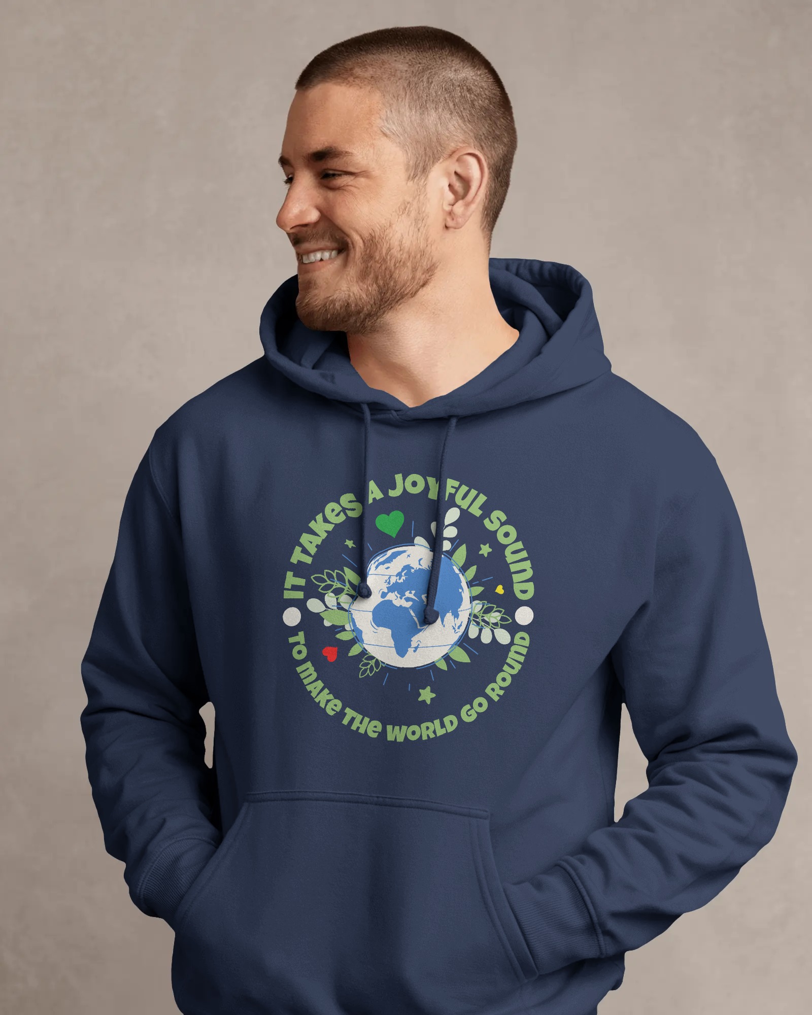 Joyfull Sound Hoodie Navy