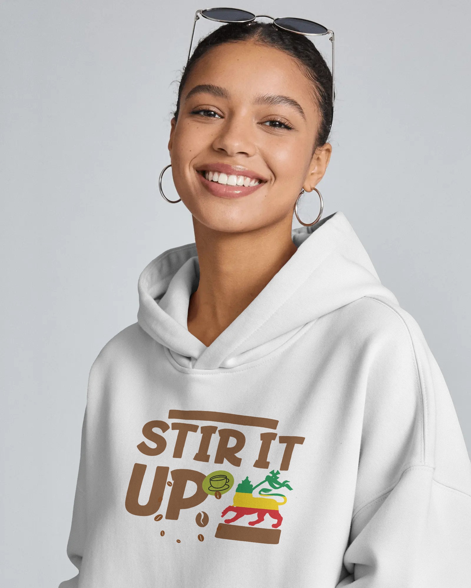 Stir It Up  Hoodie White