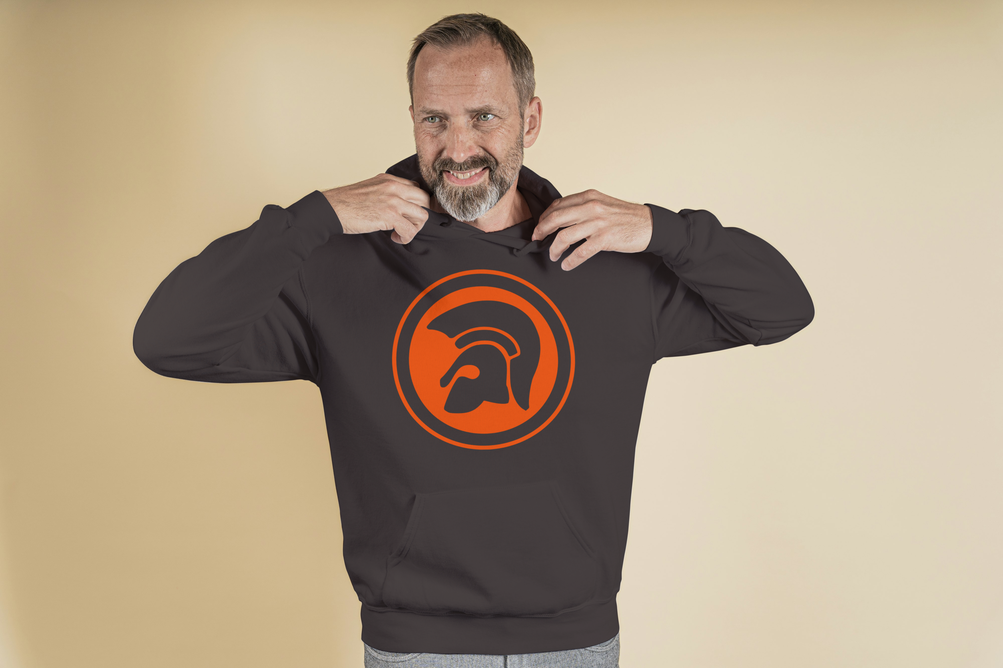 Trojan Hoodie Dark Chocolate