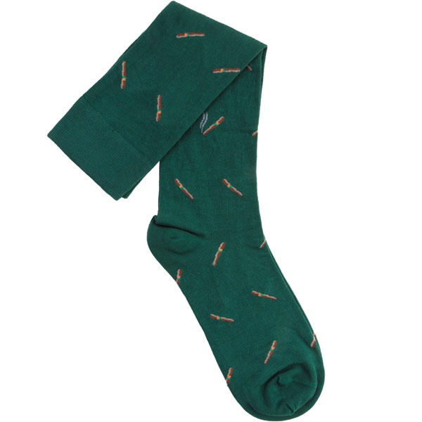 Casdagli Cigar Socks - gröna långa strumpor (Over-The-Calf)