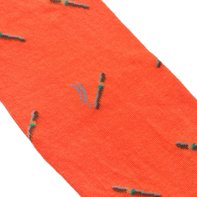Casdagli Cigar Socks - orange korta strumpor (Mid-Calf) - 2