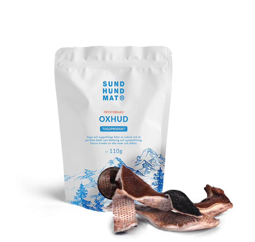 Sund Hundmat frystorkad  Oxhud 110 gr