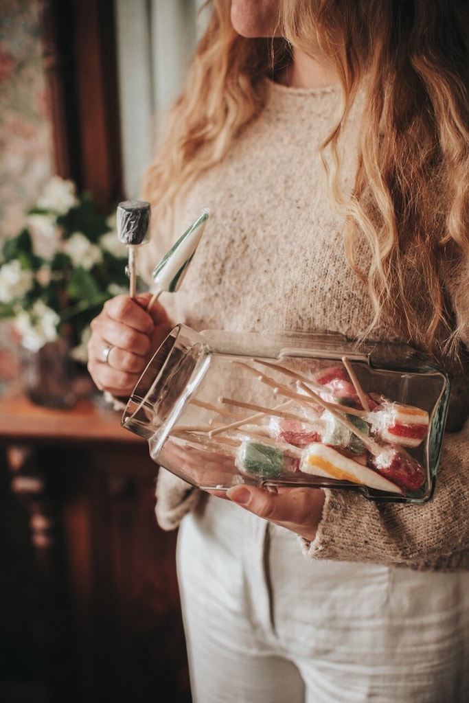 Glass jar, horizontal/stackable with lid - small - 3