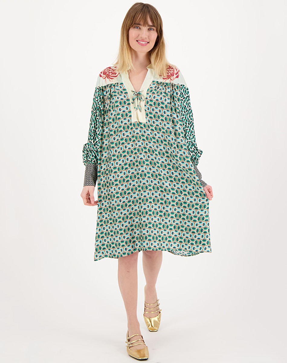 Bonnie Tie Placket Dress - Me369