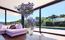 Cerezo y Jacaranda, plantas artificiales
