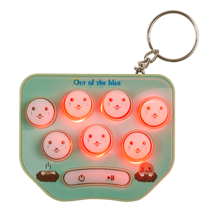 Tap-A-Mole Mini game console with Keychain - 2