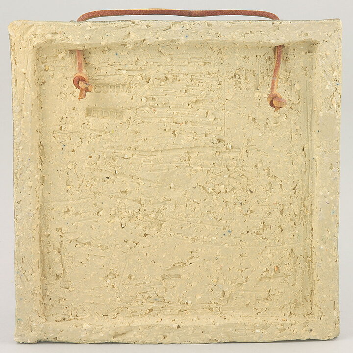 Willi Fischer (1960s) Wall Plaque with Butterfly Motif 19 cm
