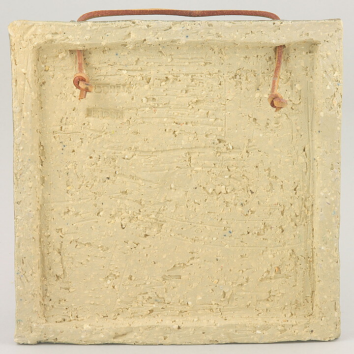 ウィリー・フィッシャー  蝶モチーフの陶板  19cm  1960年代