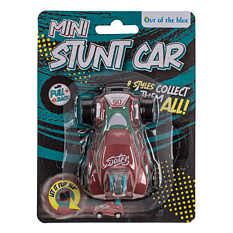 Mini stunt car with pull back