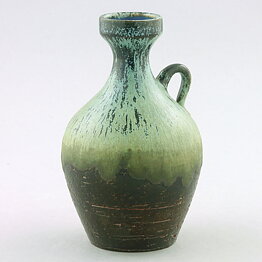 Sven Hofverberg (1960s) Unique Green Vase 12 cm