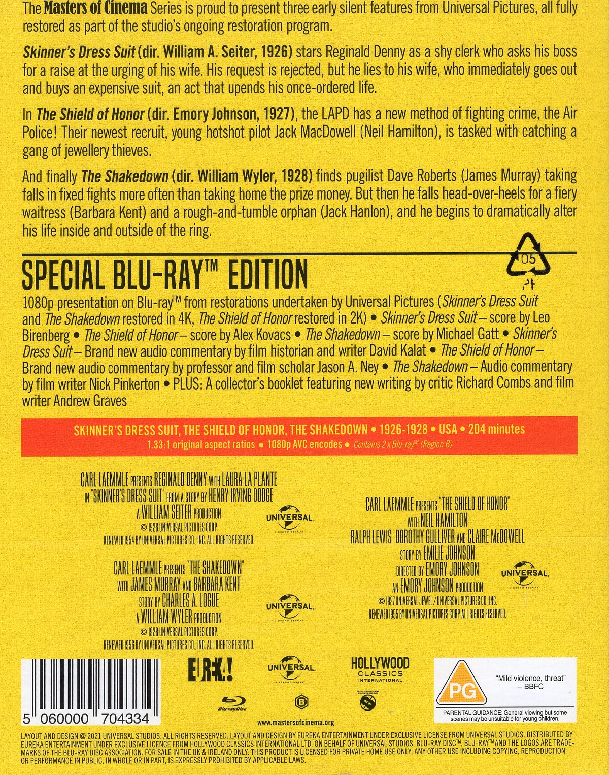 Early Universal Volume 1 (Limited Edition) (ej svensk text) (Blu-ray) - 2