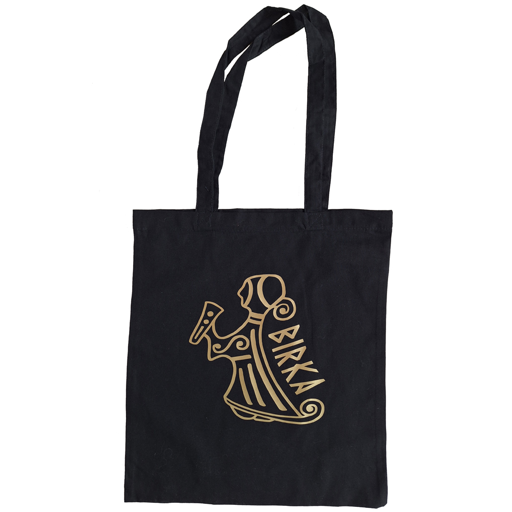 Tygpåse: Valkyria - Viking Art Kollektion - Guldtryck