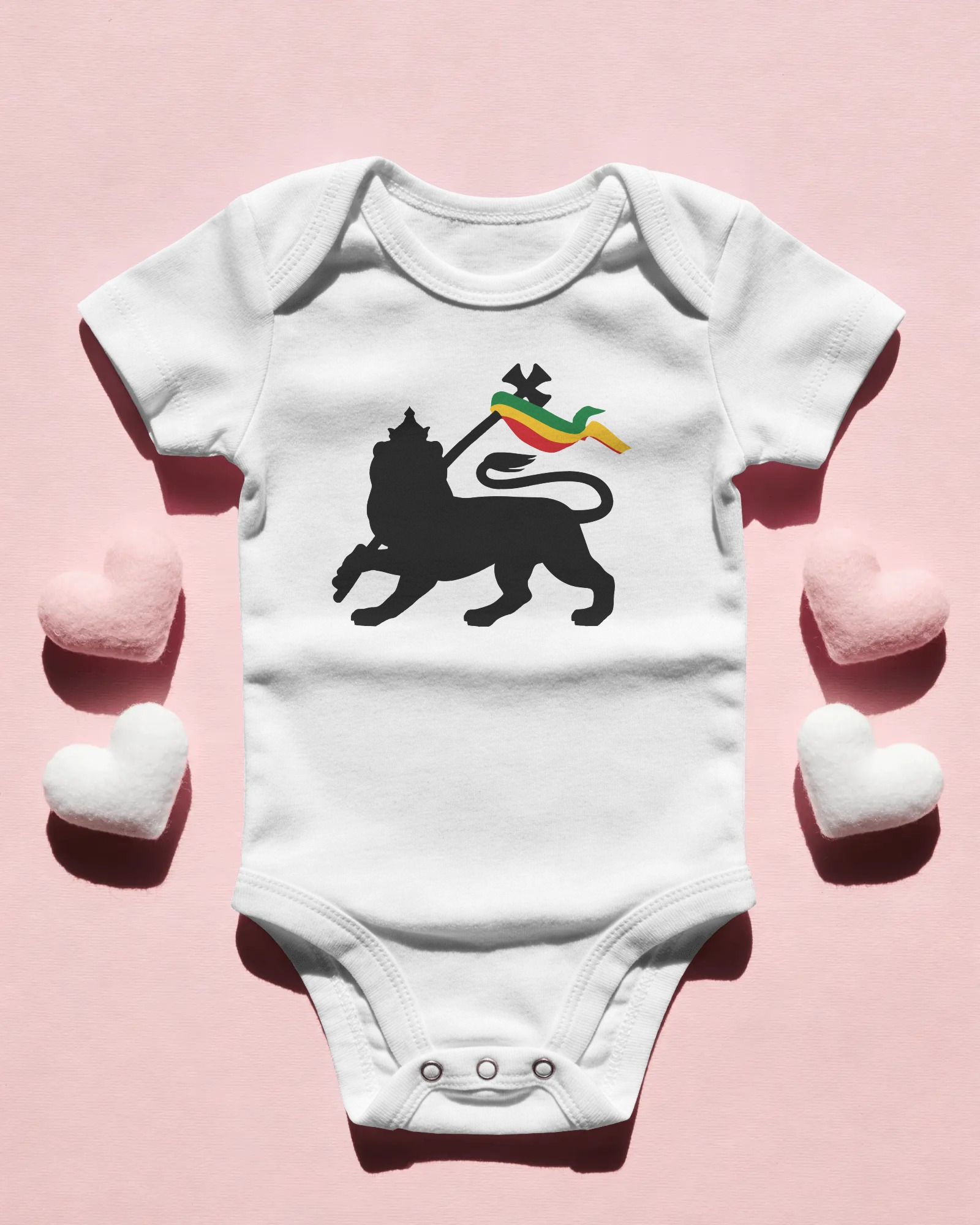 Conquering Lion  Bodysuit White