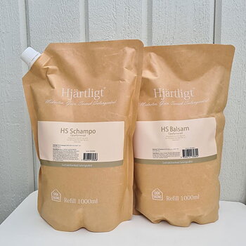 Hjärtligt refillpaket HS schampo balsam