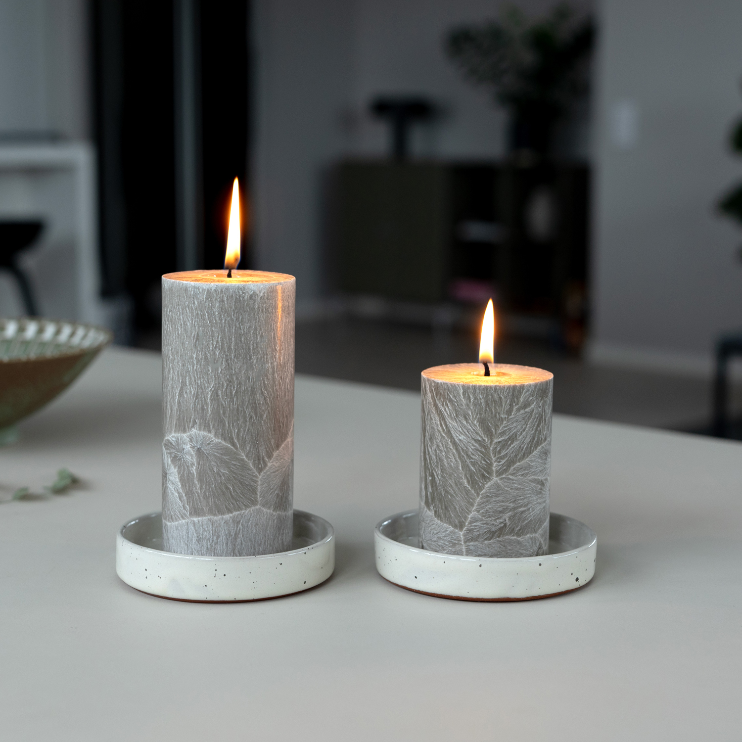 Shea pillar candle 67x150 mm  Nougat - 6